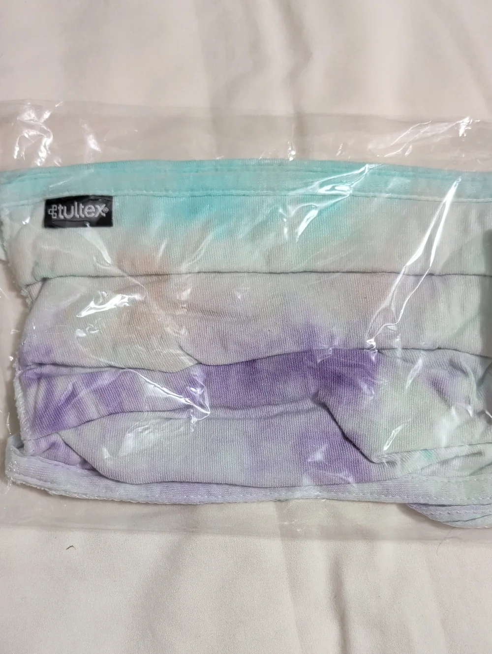 NWOT (006) Tultex Unisex Assorted Tie-Dye Face Masks Multi 8 Pack